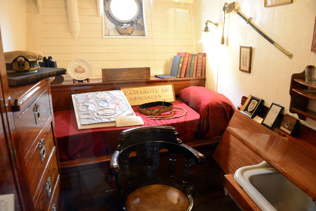 16 Officer Cabin Camartoe de Oficiales ARA Presidente Sarmiento Museum Ship Across From Puerto Madero Buenos Aires
